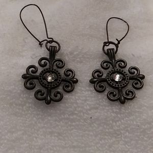 Beautiful cast metal earrings